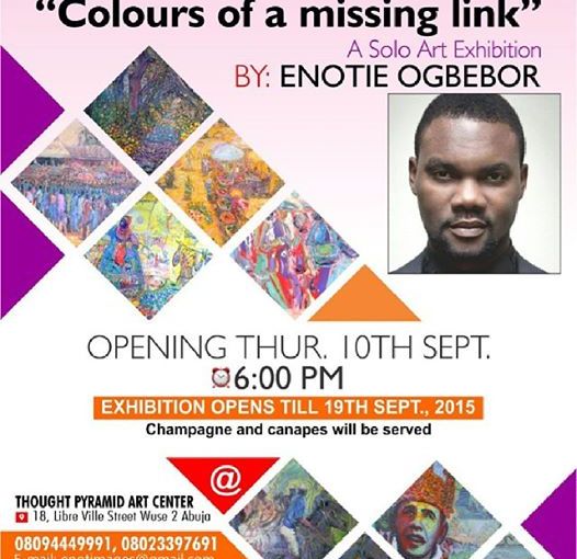 “Colours of a missing link”, was a solo Art Exhibition by Enotie Paul Ogbebor at Abuja. Watch the picture story.